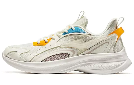 Кроссовки мужские с низким верхом микрокристаллические белый/оранжевый Erke