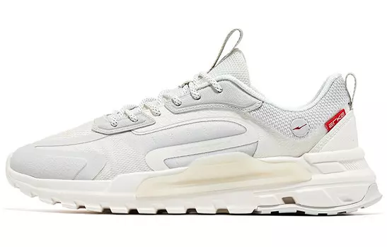 Кроссовки мужские с низким верхом микрокристаллические белый/серый карандаши Erke