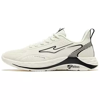 Кроссовки мужские с низким верхом микрокристаллические белый/орто-черный Erke