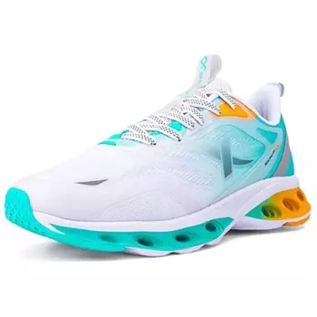 Кроссовки мужские с низким верхом, новые, белые/зеленые сияния Xtep