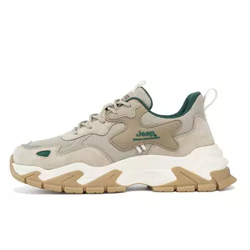 Кроссовки мужские с низким верхом песочно-бежевого цвета Jeep