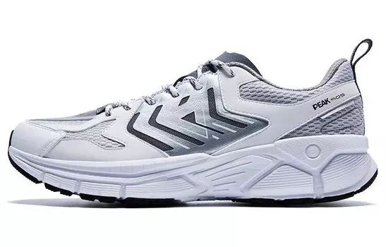 Кроссовки мужские с низким верхом, размер Large, белые/светло-серые Peak