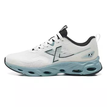 Кроссовки мужские с низким верхом Sail белые / серебристо-рыбье синие Xtep