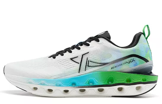 Кроссовки мужские с низким верхом Sail Белый / Зеленый Травянисто-зеленый / Синий и Небесно-Голубой Xtep