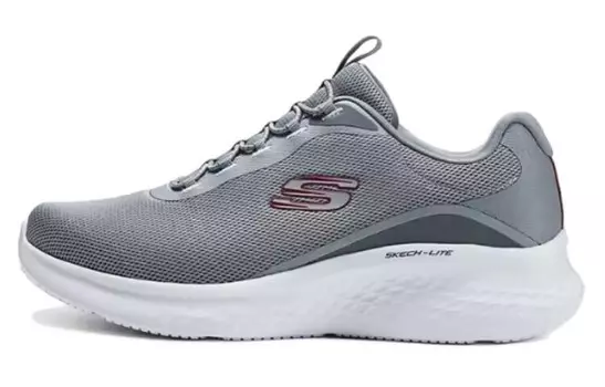 Кроссовки мужские с низким верхом серые/красные Skechers