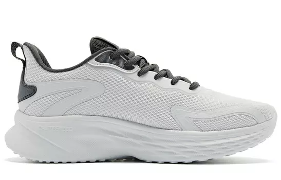 Кроссовки мужские с низким верхом серые/серебристые Qiaodan