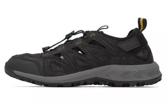 Кроссовки мужские с низким верхом серые/желтые Jack Wolfskin