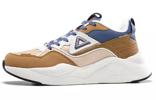 Кроссовки мужские с низким верхом светло-кофейного цвета Peak