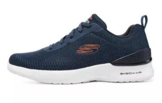 Кроссовки мужские с низким верхом темно-синие/оранжевые Skechers