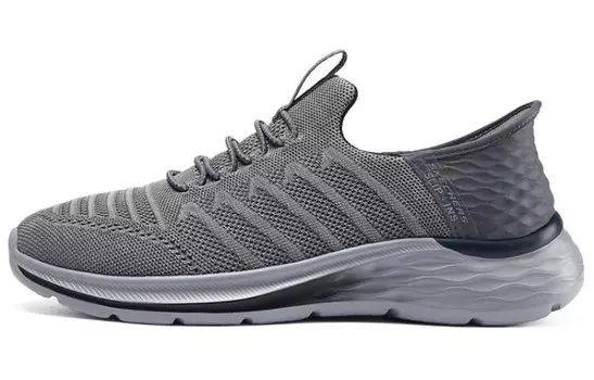 Кроссовки мужские с низким верхом, угольно-серые Skechers