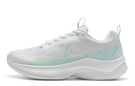 Кроссовки мужские с высоким верхом Sail белые/флуоресцентные розово-зеленые Xtep