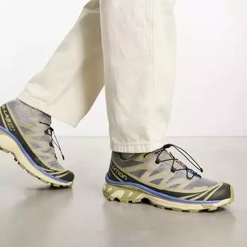 Кроссовки мужские Salomon Xt-6, серо-зеленый