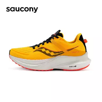 Кроссовки мужские Saucony Tempus для бега со стабильной поддержкой и амортизацией, желтый/красный