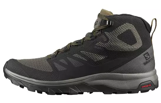 Кроссовки мужские среднего размера, черные/зеленые Salomon