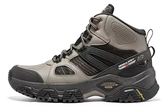 Кроссовки мужские среднего размера коричневые Skechers
