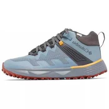 Кроссовки мужские среднего размера сине-серо-желтые Columbia