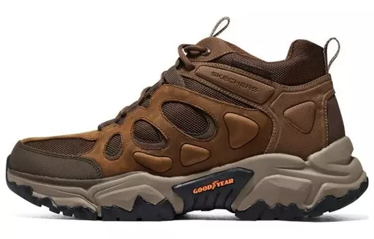 Кроссовки мужские среднего размера темно-коричневые Skechers