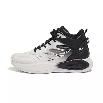 Кроссовки мужские средней высоты бежевый/черный Warrior