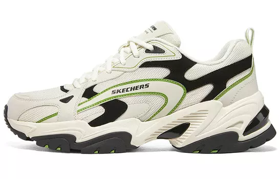 Кроссовки мужские Stamina V2 с низким верхом, черные/м/зеленые Skechers