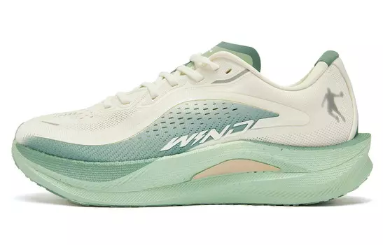 Кроссовки мужские Strong Winds 2.0 с низким верхом цвета слоновой кости/зеленого нефрита Qiaodan