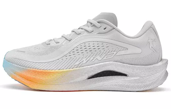 Кроссовки мужские Strong Winds 2.0 с низким верхом серо-серебристого, дымчато-серо-синего цветов Qiaodan