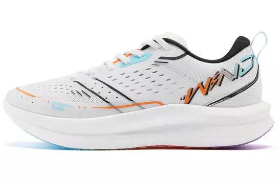 Кроссовки мужские Strong Winds SE Low-top белые/синие/оранжевые Qiaodan