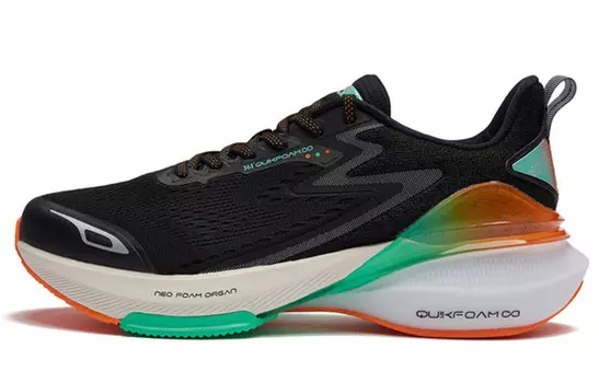 Кроссовки мужские Three-body X Running Shoes с низким верхом, черный/зеленый 361°