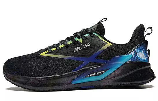 Кроссовки мужские Three-body X Running Shoes с низким верхом, черный/фиолетовый 361°