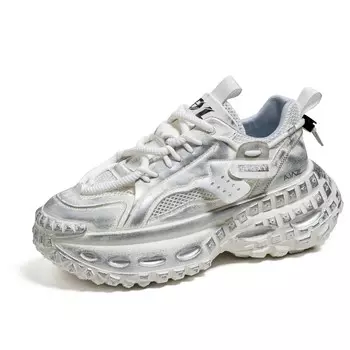 Кроссовки мужские толстые низкие Ajpap, белый