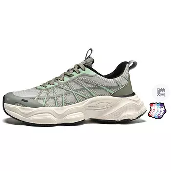 Кроссовки мужские толстые низкие Aokang, черный