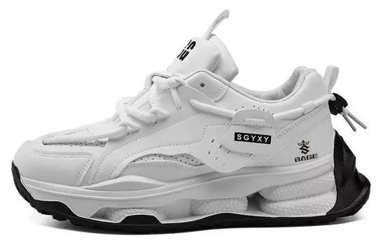 Кроссовки мужские толстые низкие Bage, черный