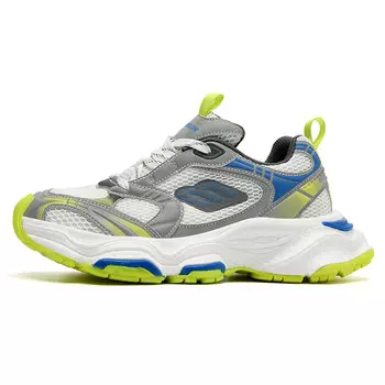 Кроссовки мужские толстые низкие Bangney, белый/синий