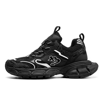 Кроссовки мужские толстые низкие Bangney, черный