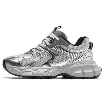 Кроссовки мужские толстые низкие Bangney, черный