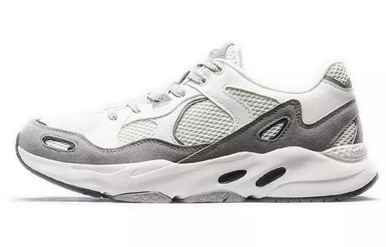 Кроссовки мужские толстые низкие белые/серые Xtep