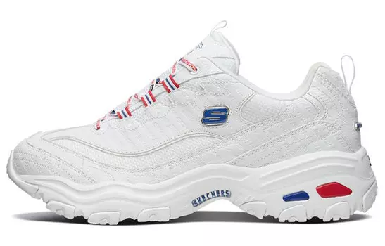 Кроссовки мужские толстые низкие белые Skechers