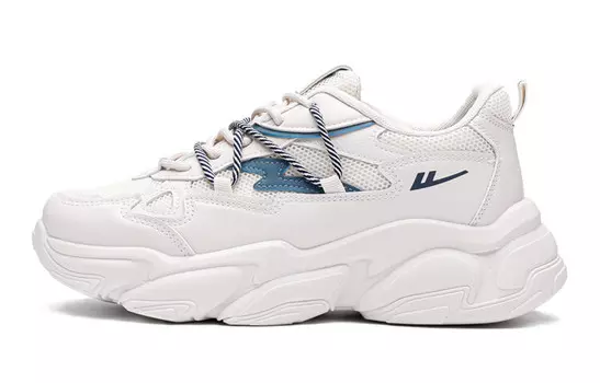 Кроссовки мужские толстые низкие белые Warrior