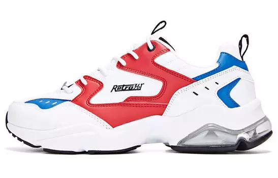 Кроссовки мужские толстые низкие белый/красный 361°