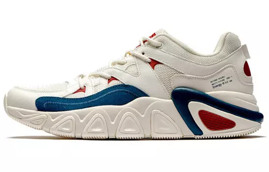 Кроссовки мужские толстые низкие белый/синий 361°