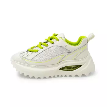 Кроссовки мужские толстые низкие белый/зеленый Bookish Star