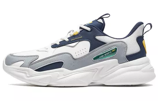 Кроссовки мужские толстые низкие бежевые/серые Xtep