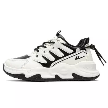 Кроссовки мужские толстые низкие бежевый/черный Warrior