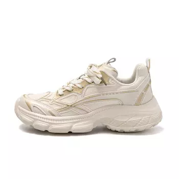 Кроссовки мужские толстые низкие бежевый Huanqiu