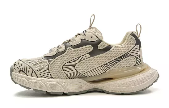 Кроссовки мужские толстые низкие бежевый Trumppipe