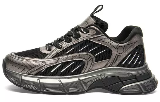 Кроссовки мужские толстые низкие Cabbeen, черный