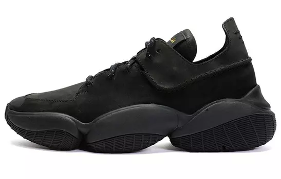 Кроссовки мужские толстые низкие черные Clarks