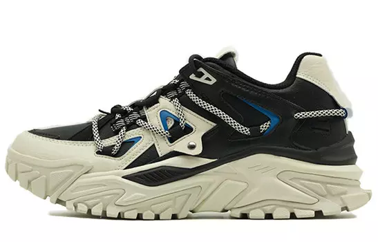 Кроссовки мужские толстые низкие черные/оранжевые Xtep