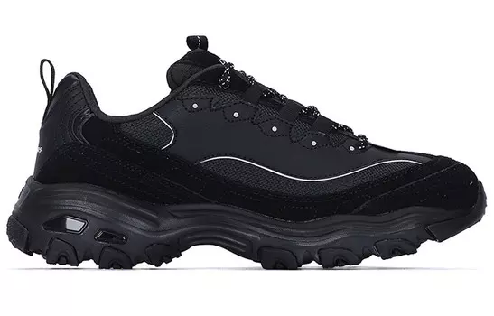 Кроссовки мужские толстые низкие черные Skechers