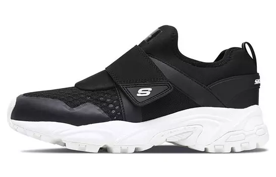 Кроссовки мужские толстые низкие черные Skechers