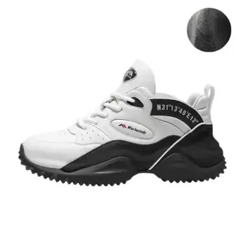 Кроссовки мужские толстые низкие черный Kolumb